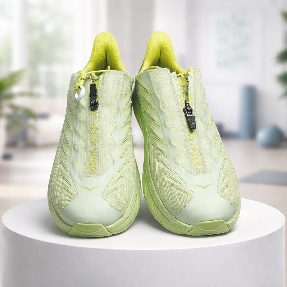 Hoka One One Project Clifton Butterfly Run‎ Shoes Primrose Zip Men 9 Women 10.5